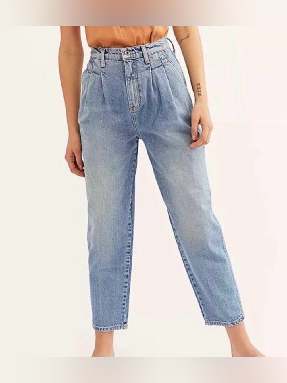 We the Free Faded Love Pleated Jeans Size 27